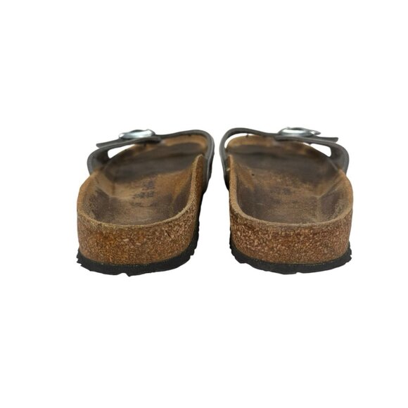 BIRKENSTOCK Silver Metallic MOLINA Single Strap Sandals‎ Women's Sz 36 - US L5 - Picture 4 of 10